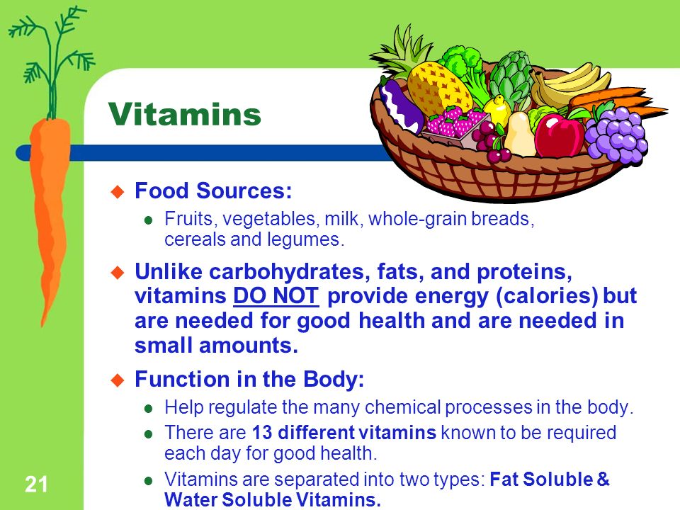 An analysis of the nutrients in the food the source of energy and health